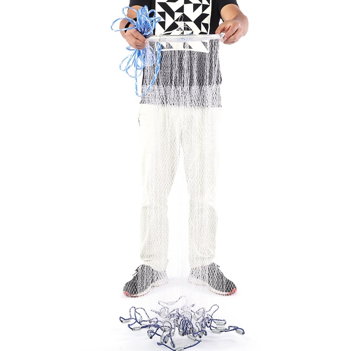 Мрежа за риболов, найлон, 2.4м, прозрачна