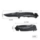 Cutit Premium Pliabil tip briceag, otel carbon, pentru camping, vanatoare, supravietuire si bushcraft, Tratament antirugina, 21 x 4 cm, Vanaxalife®, Negru