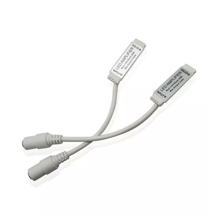 Amplificator Semnal DC12V 24V Mini RGB Led Conector DC mama