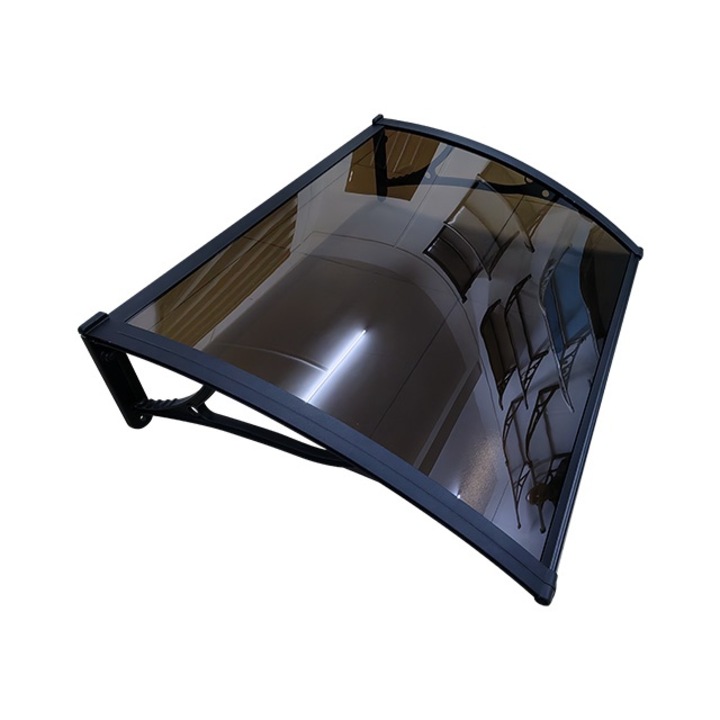 Copertina PRO Aluminiu Plexiglas de usa, negru bronz, MAPROFI, 120 x 100 cm