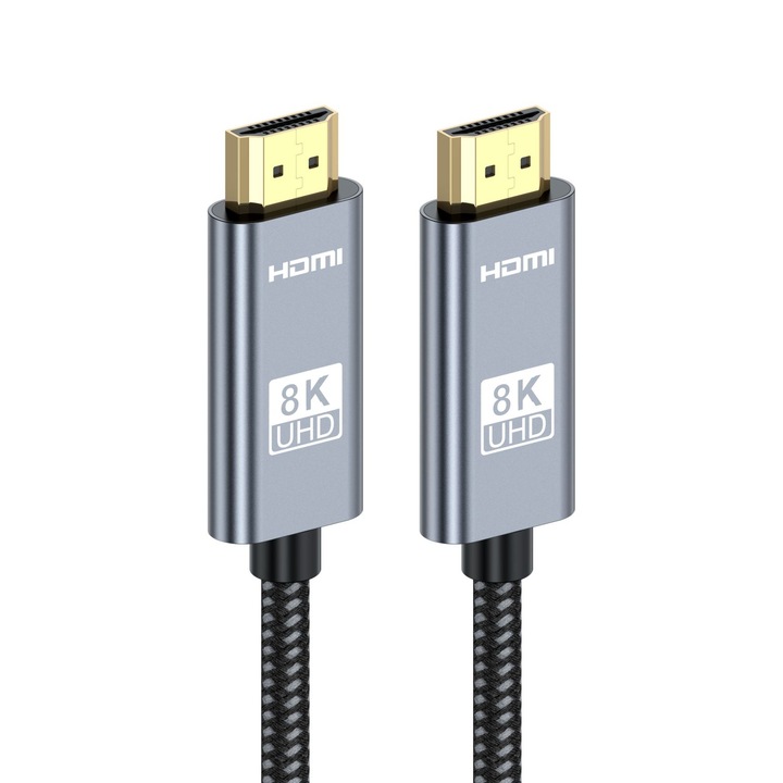 HDMI2.1 kábel, 8K@60HZ, 4K@120HZ, 48Gbps, HDR, 7M, szürke-kék
