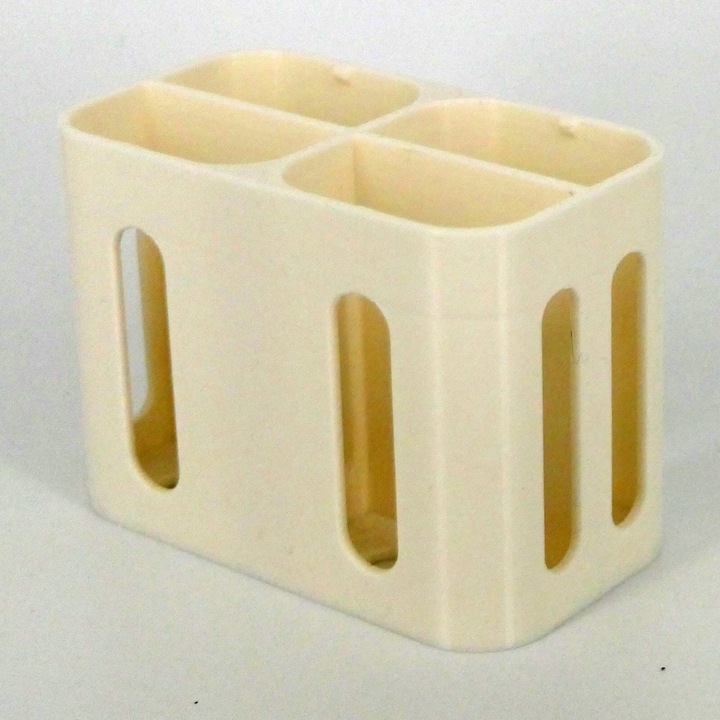 Suport hard case pentru patru acumulatori Panasonic BLK22 si BLF19 alb