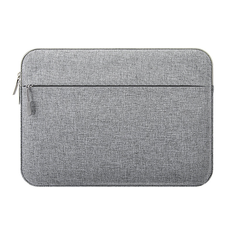 Husa laptop, NAXSIR, 1 Buzunar extern, Fermoar dublu, Impermeabila, Rezistent la zgarieturi, Rezistenta la socuri, Tesatura din nailon, 15 inch, 39 x 27 x 3 cm, Gri