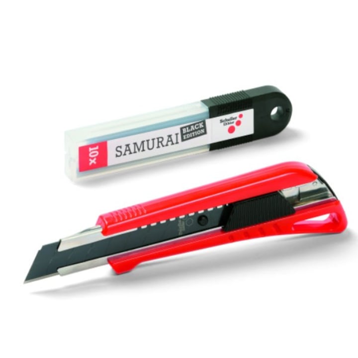 Set 10Lame + 1Cutter SAMURAI Black 18mm