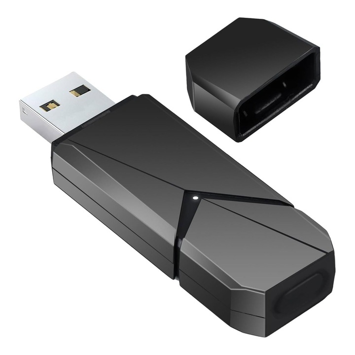 Xbox ONE PC vezeték nélküli kontroller adapter, vezeték nélküli, USB interfész, Plug and play, PC Windows 10 11 rendszerhez, hordozható, stabil kapcsolat, alacsony késleltetés, OUYLAF, fekete