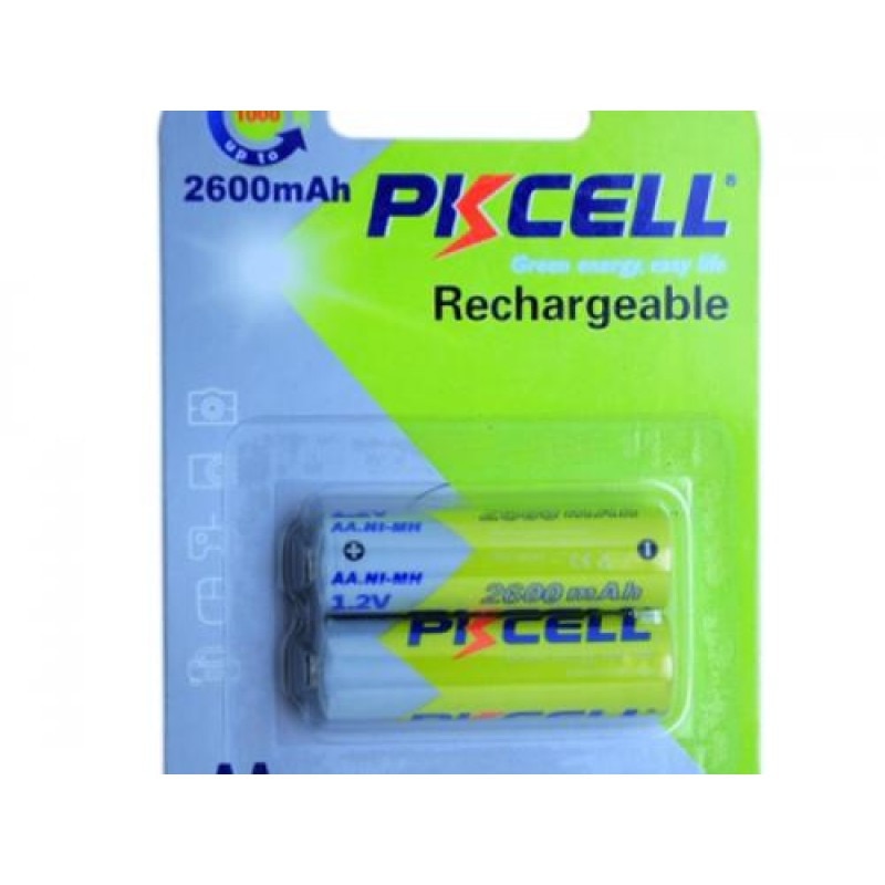 Set 2 acumulatori 2600mAh PKCELL R6