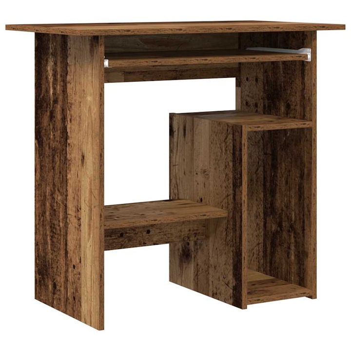 VidaXL antik fa színű szerelt fa íróasztal 80 x 45 x 74 cm 19.3 kg
