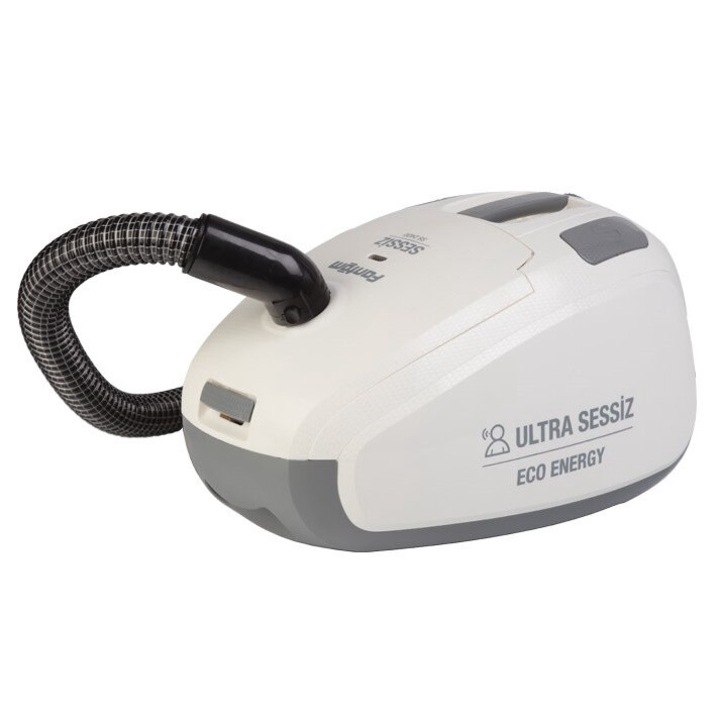 Прахосмукачка с торба Fantom SS 2400, ултра тиха, 4л, 850W, HEPA филтър, Крем