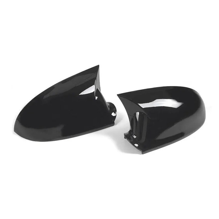 Capac oglinda laterala auto MWAOWM pentru VW Golf MK5 GTI R 2003-2009, carbon, negru lucios