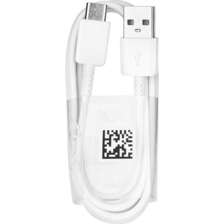 Cablu de date si incarcare Premium DG970BWE Fast Charge 15W 3A compatibil Samsung S8 S9 S10 USB-C 1.5m Alb