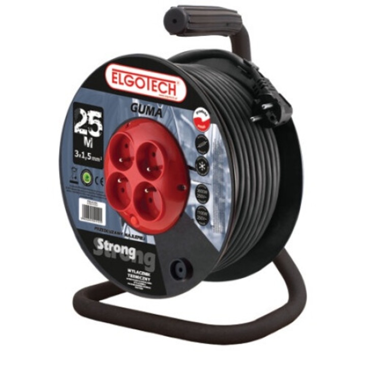 Удължителен кабел STRONG 35m OW 3x1, 5 4xGS PZB-40-35G