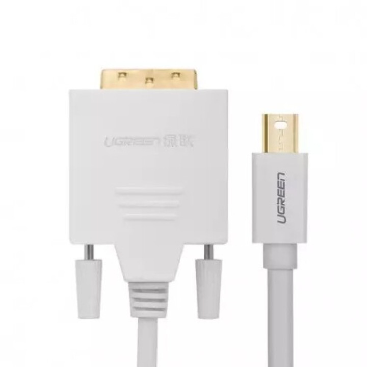 Adaptor cablu Mini Displayport DP la DVI 24+1 Alb 3 Metri