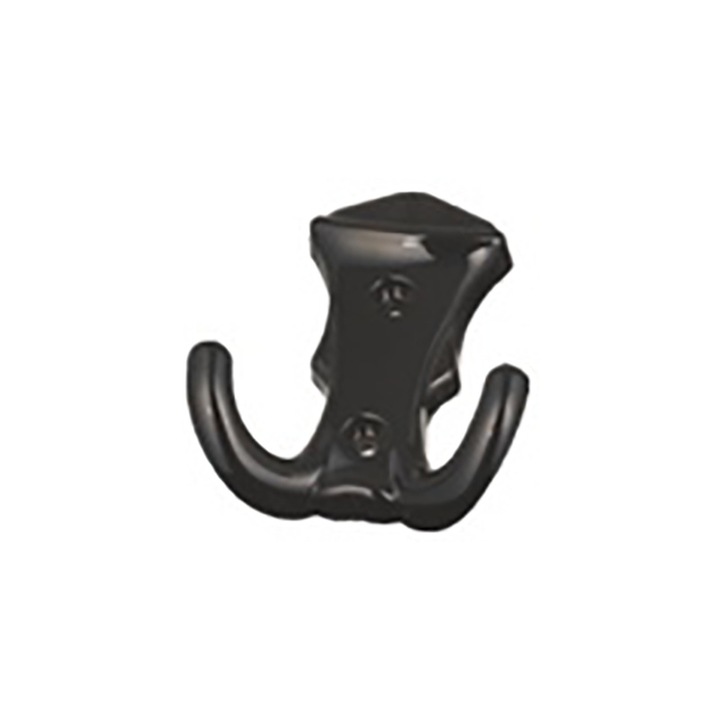 Cuier din plastic, H 75 mm, 3103-08, negru