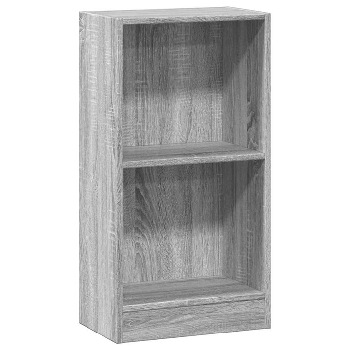 Biblioteca vidaXL, gri sonoma, 40x24x76 cm, lemn prelucrat, 6.6 kg 857770