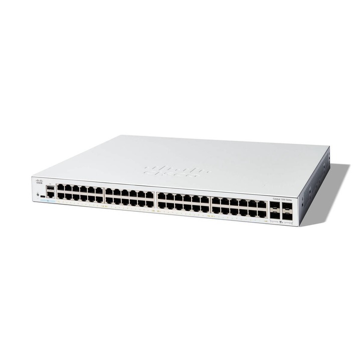 Switch Cisco CATALYST 1200 48-PORT GE 4X10G/SFP+ Alb