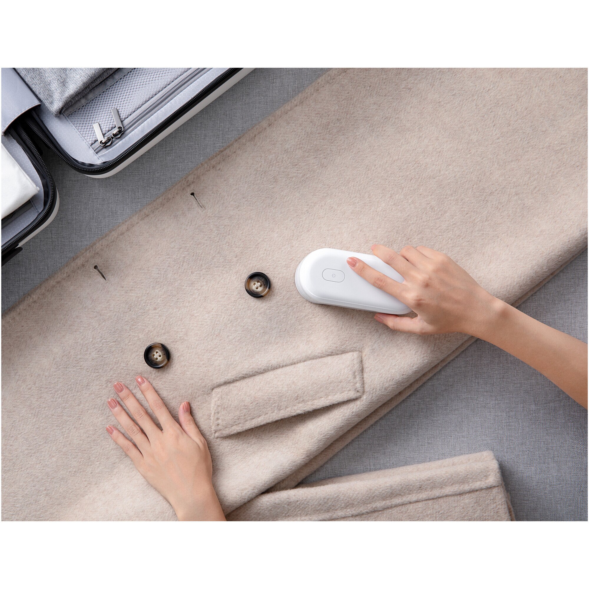 Aparat de curatat scame Xiaomi BHR8637EU, 5 W, autonomie 3 H, cablu de incarcare Type-C inclus, perie de curatare, lama de rezerva, alb