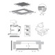 Plita incorporabila Heinner HBHI-M4ZB1FXSMTC, Inductie, 4 zone de gatit, Bridge, Boost, Slim, Control touch, Timer, Protectie copii, Indicator caldura reziduala, 60 cm, Negru