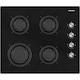 Plita incorporabila Heinner HBH-M402IEGBK, Gaz, 4 arzatoare, Aprindere electrica, Dispozitiv de siguranta, 60 cm, Sticla neagra
