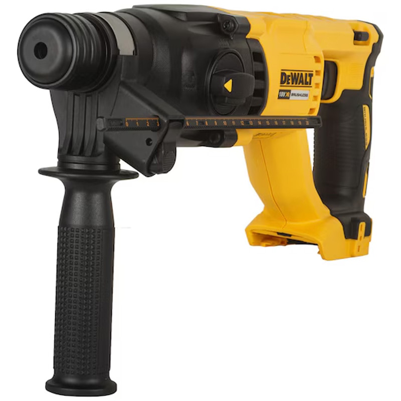 Ciocan rotopercutor pe acumulator SDS-Plus DeWALT DCH133N, 18V, motor fara perii, 1550 RPM, 5680 PPM, 2.6 J energie impact, diametrul de gaurire in beton max. 26 mm, fara acumulato