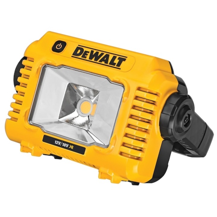 Акумулаторен прожектор LED DeWALT DCL077, 12V/18V XR, 2000 лумена, Стандарт за защита от вода и прах IP54, Съвместим с батерии DeWALT Li-Ion 12V и 18V, Без батерия/зарядно устройство
