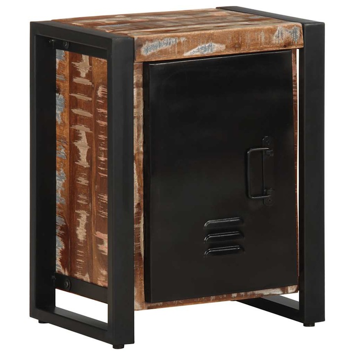 VidaXL Éjjeli szekrény Többszínű 40x30x51 cm Tömör fa újrahasznosított 4013565