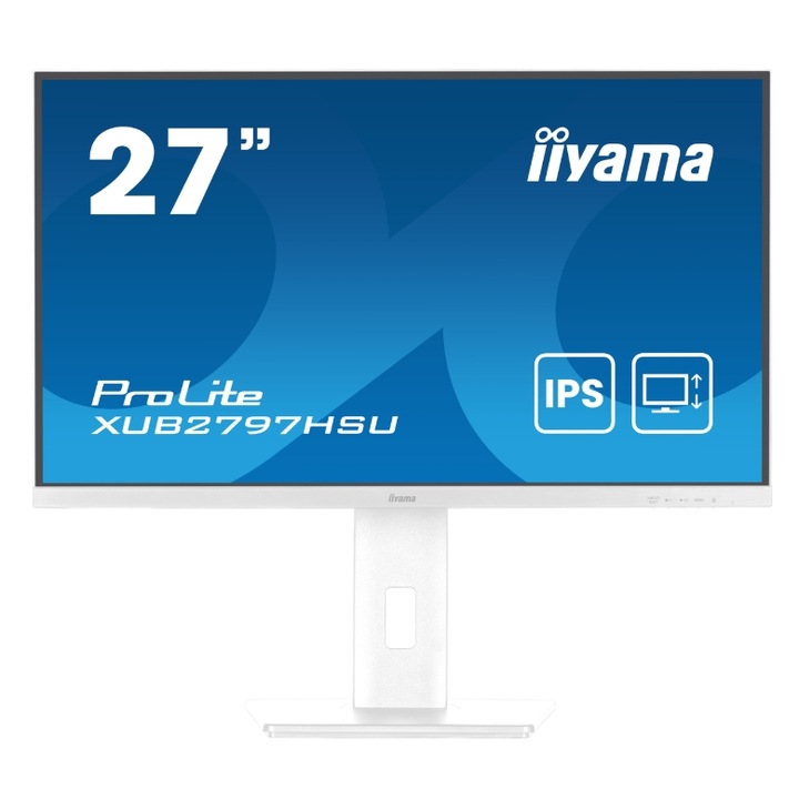 Iiyama ProLite XUB2797HSU-W2 számítógép monitor 68,6 cm (27") 1920 x 1080 pixelek Full HD LED Fehér (XUB2797HSU-W2)