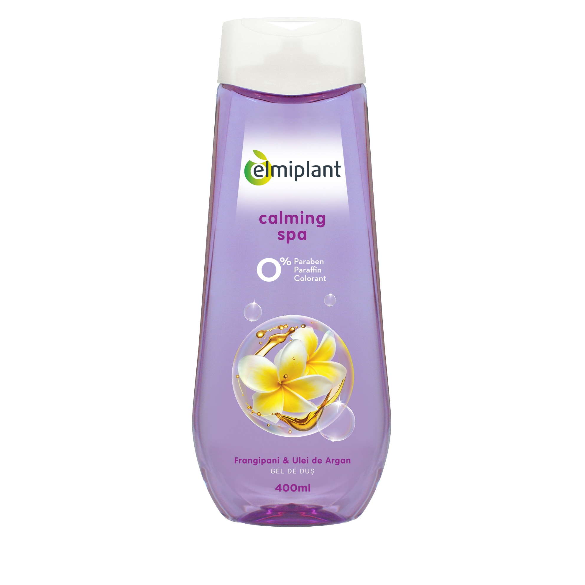 Gel de dus Elmiplant cu Frangipani&ulei de argan, 400 ml