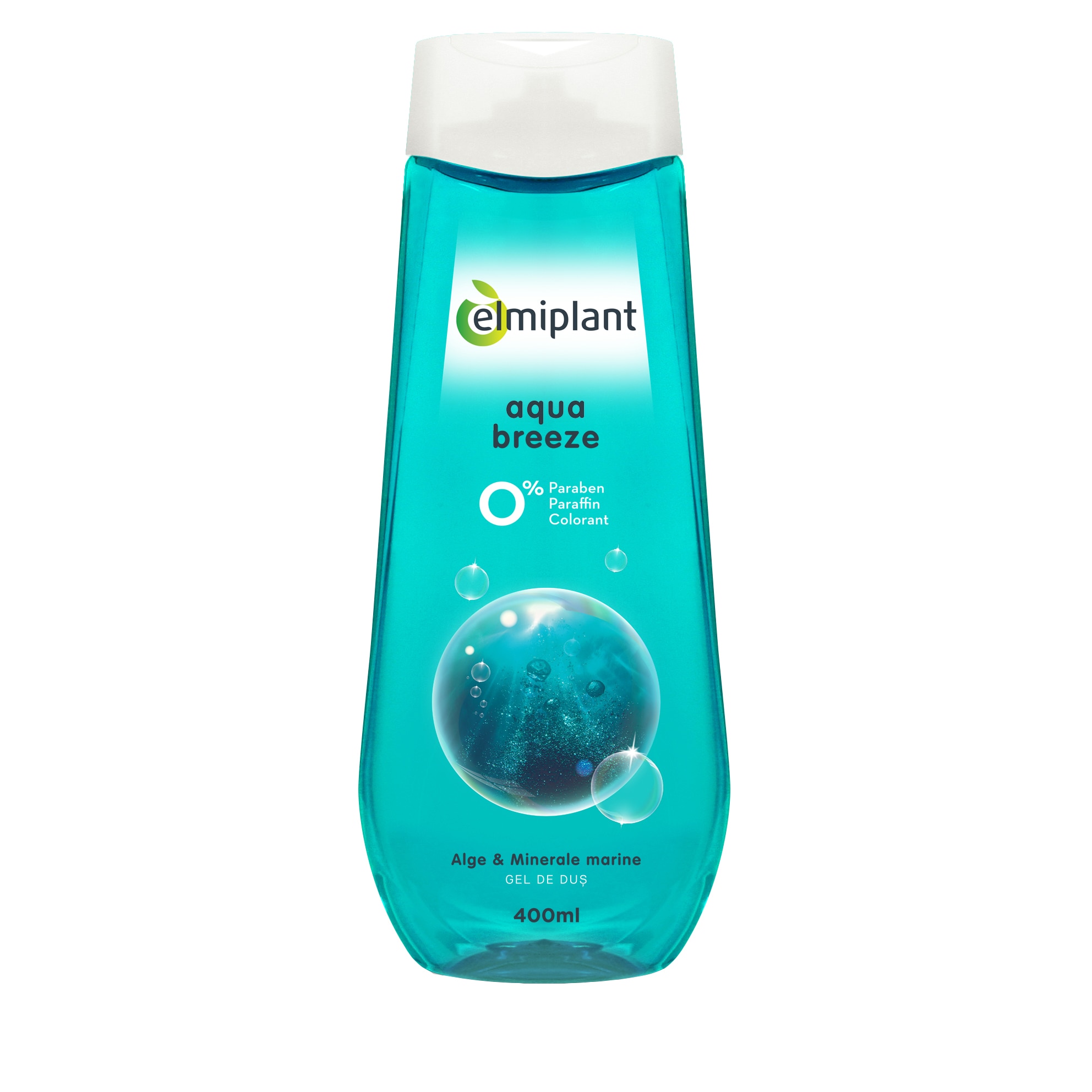 Gel de dus Elmiplant Aqua Breeze cu Alge&Minerale Marine, 400 ml