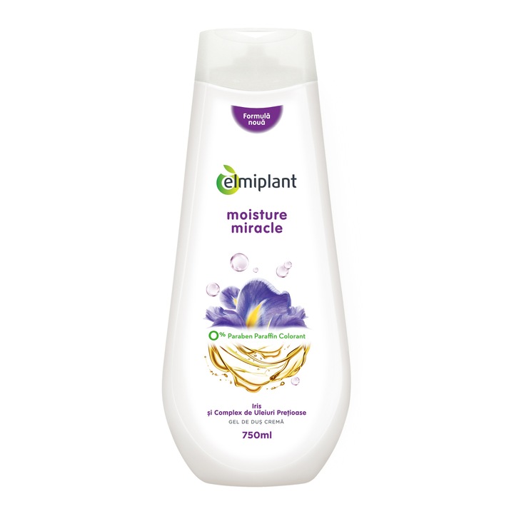 Elmiplant Tusfürdő írisszel és olajokkal, 750 ml
