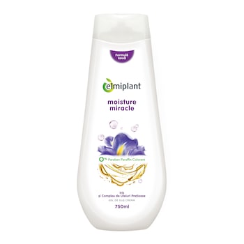 Gel de dus Crema Elmiplant cu Iris&Uleiuri pretioase, 750 ml Gel de dus Crema Elmiplant cu Iris&Uleiuri pretioase, 750 ml