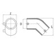 Cot Electrofuziune, Unidelta, 45 Grade, 50Mm, Pe100, Sdr11 Ef, Negru