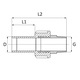 Cuplaj Cu Niplu, Electrofuziune, 40X1 Gz, Pe100, Sdr11 Ef, Negru