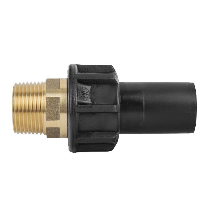 Съединител за нипел, електрофузионен, Unidelta, 25X3/4, Gz, Pe100, Sdr11 Ef, черен