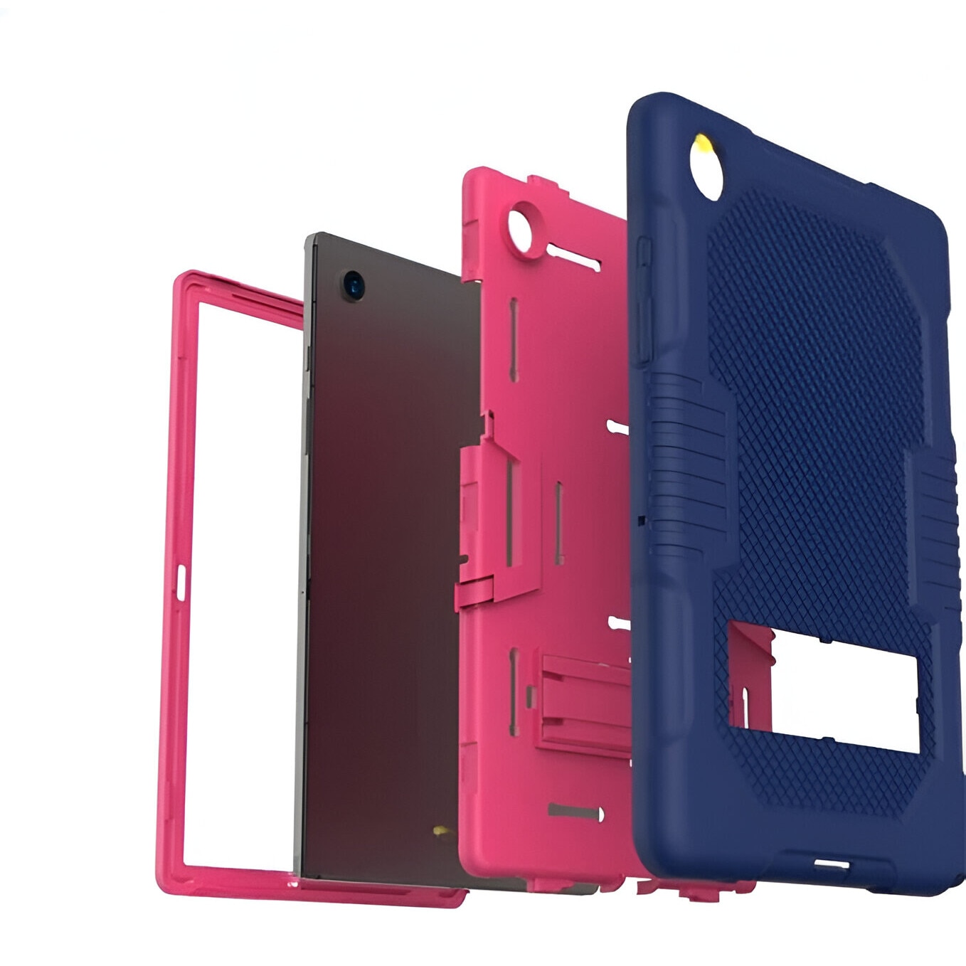 Etui cu suport pentru Samsung Galaxy Tab A8 10.5", granat, silicon, PC