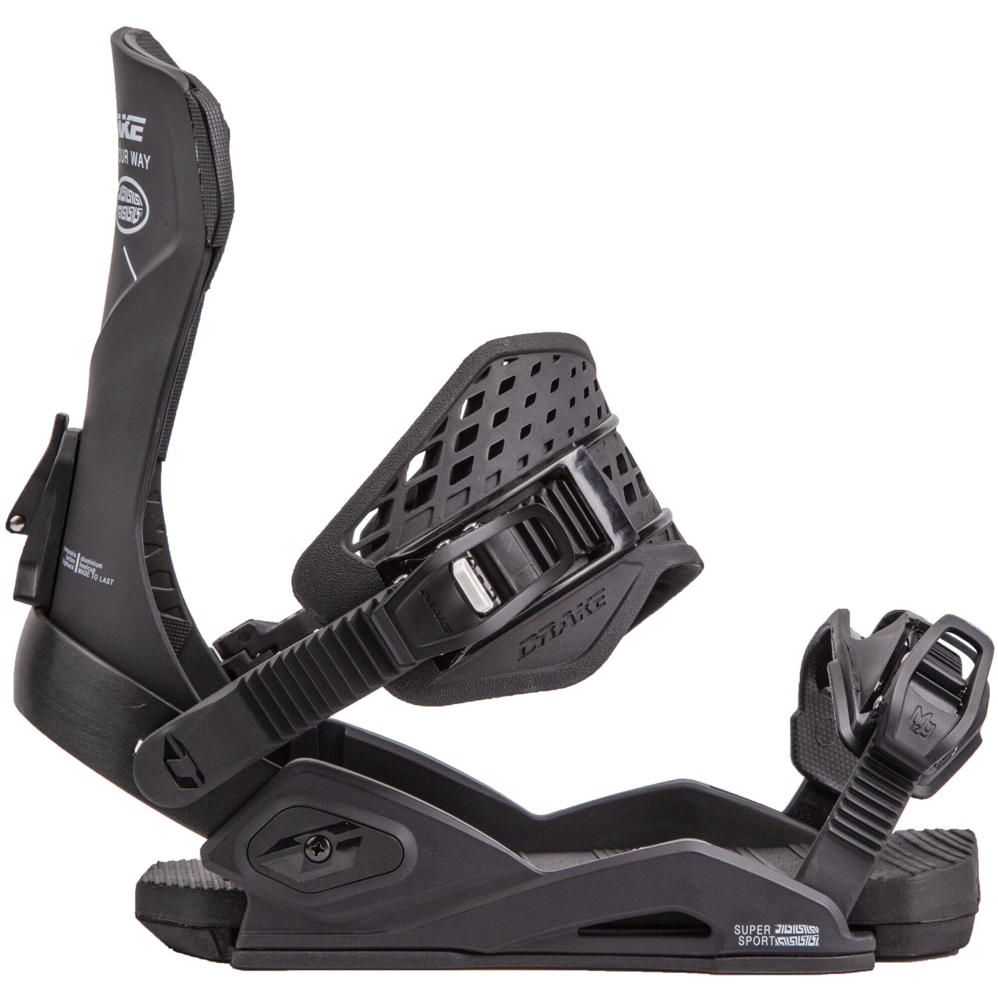 Drake　SUPERSPORT　M/L 22-23 Legaturi snowboard Drake SuperSport, M/L, flex 7/10, negru - eMAG.ro