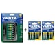 Pachet Incarcator Acumulatori LCD Multi Charger+ 57681 si 8 Acumulatori 2100mAh R6 AA VARTA