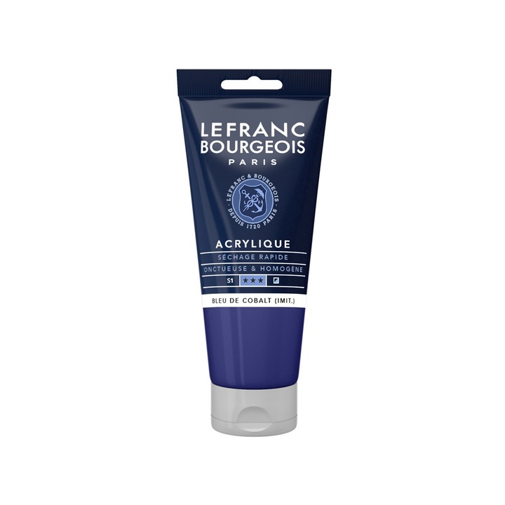 Finom akrilfesték, Lefranc & Bourgeois, kobalt árnyalat 064, 80ml