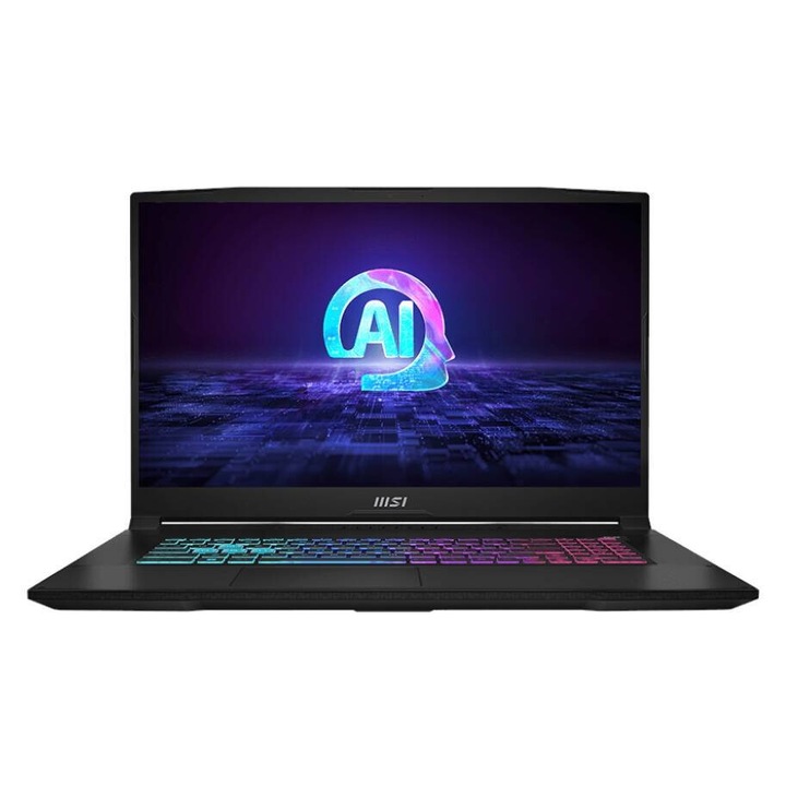 Laptop MSI Katana A17 AI FHD 17,3 hüvelykes AMD Ryzen 7 8845HS 16 GB 1TB SSD RTX 4060 Free Dos Black