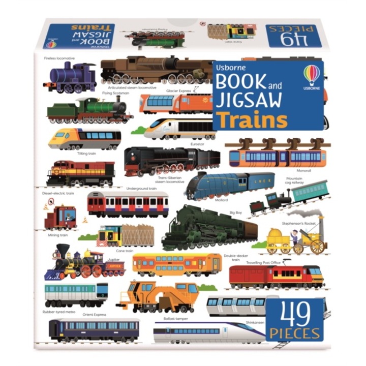 Usborne Book And Jigsaw Trains - Sam Smith