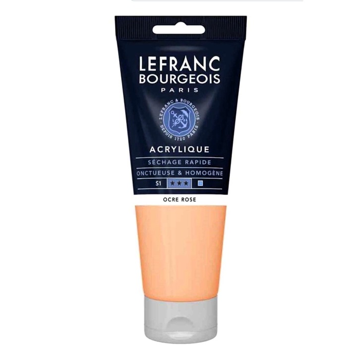 Culoare acrilica fina, Lefranc & Bourgeois, pink ochre 817, 80ml