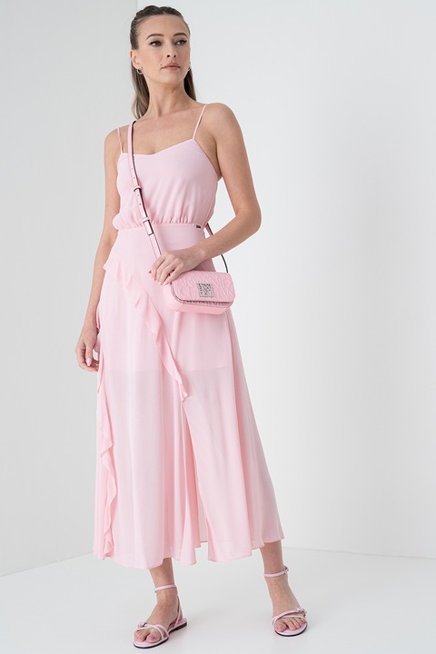 ARMANI EXCHANGE, Rochie fara maneci cu slituri frontale, Roz deschis