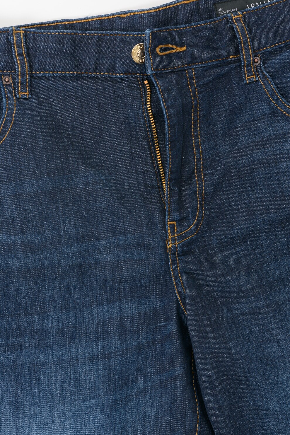 ARMANI EXCHANGE, Blugi scurti cu talie medie, Albastru melange, 31