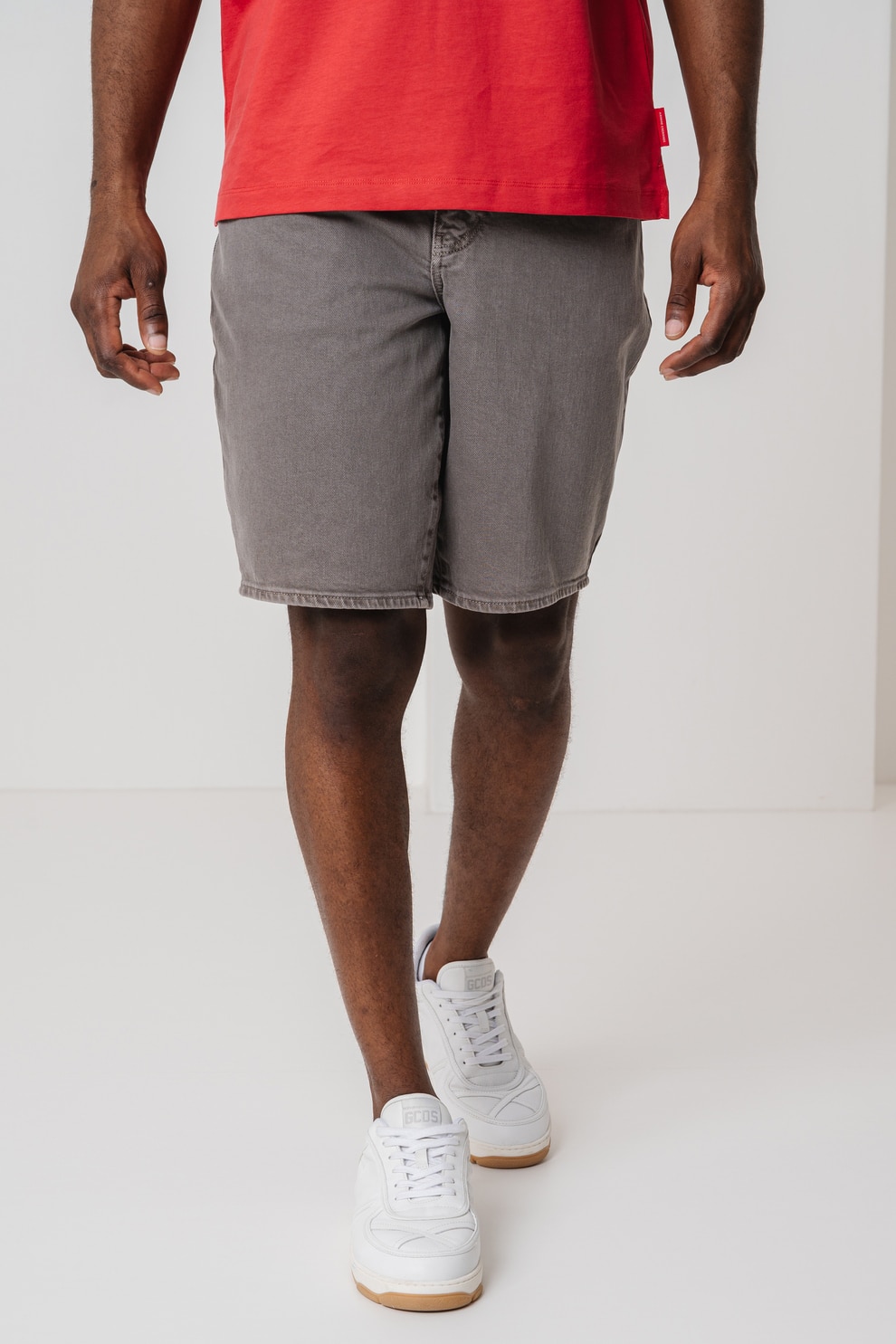 ARMANI EXCHANGE, Blugi scurti slim fit, Gri, 34