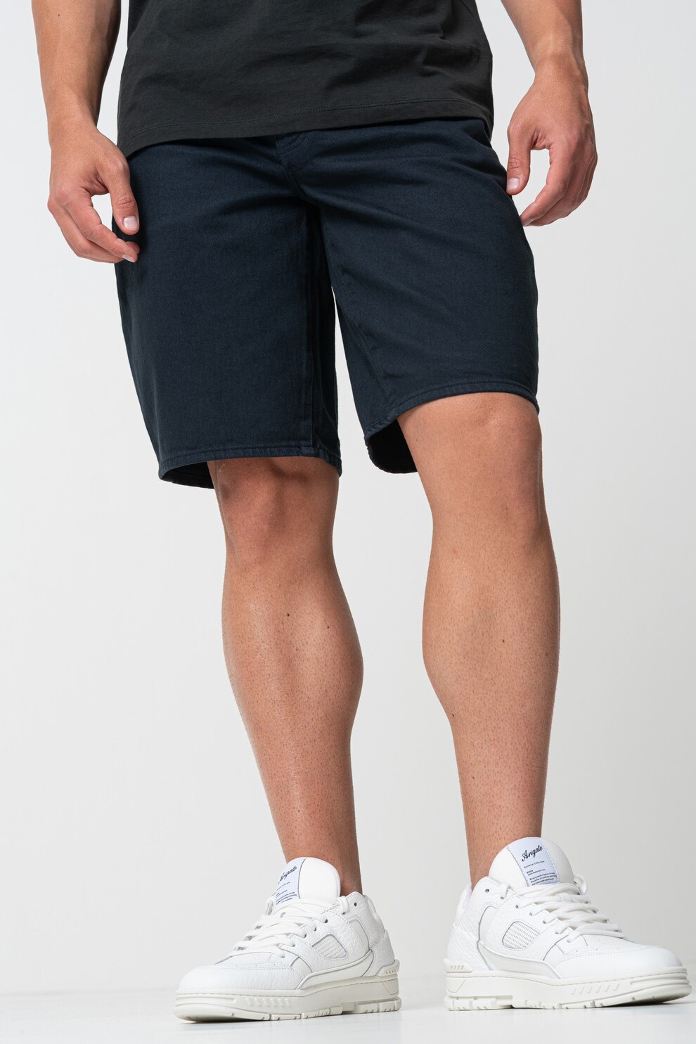ARMANI EXCHANGE, Blugi scurti slim fit, Albastru inchis, 34