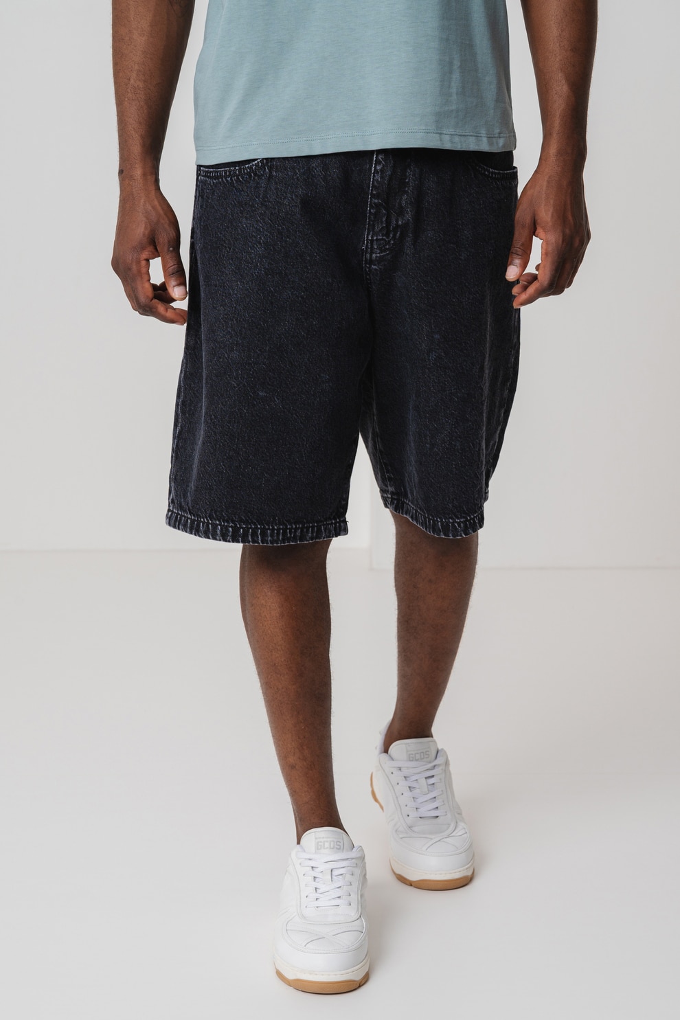 ARMANI EXCHANGE, Blugi scurti, Negru stins, 34