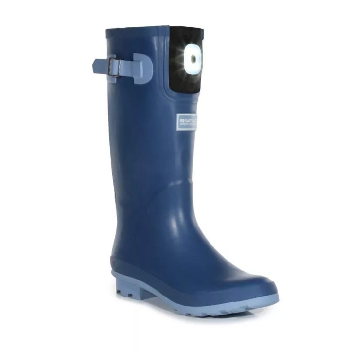 Regatta Fairweather Shine vízálló esőcsizma világítással, kék, szintetikus anyagból