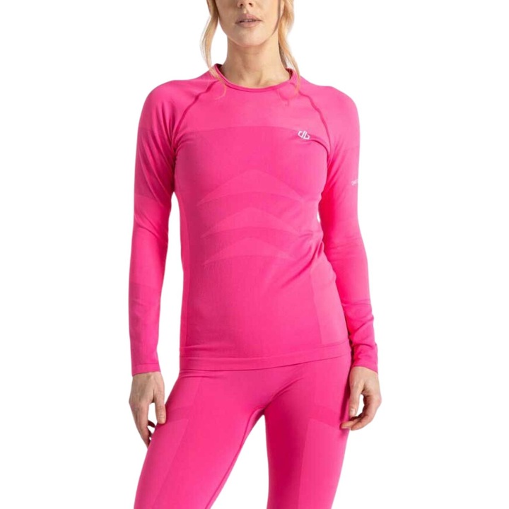 Дамски термо суитшърт Dare2B, розов, полиамид/полиестер, за трекинг/снежни спортове, размер S INTL