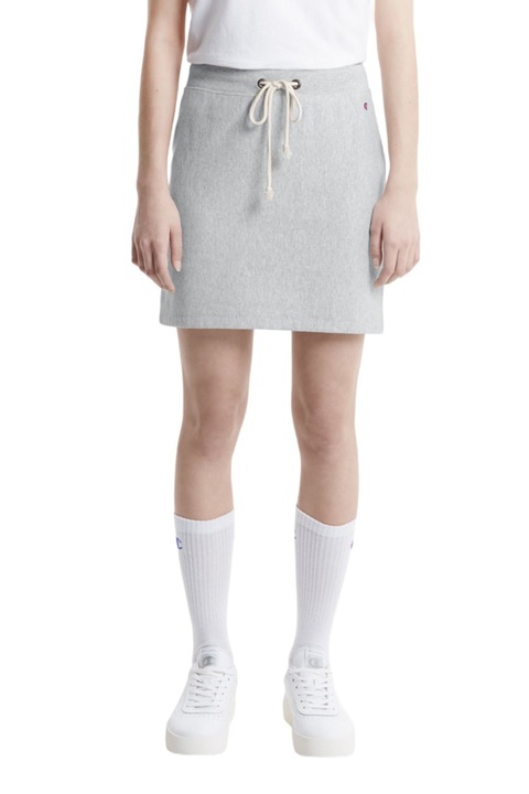 Fusta de dama, Champion, gri, broderie, bumbac/poliester