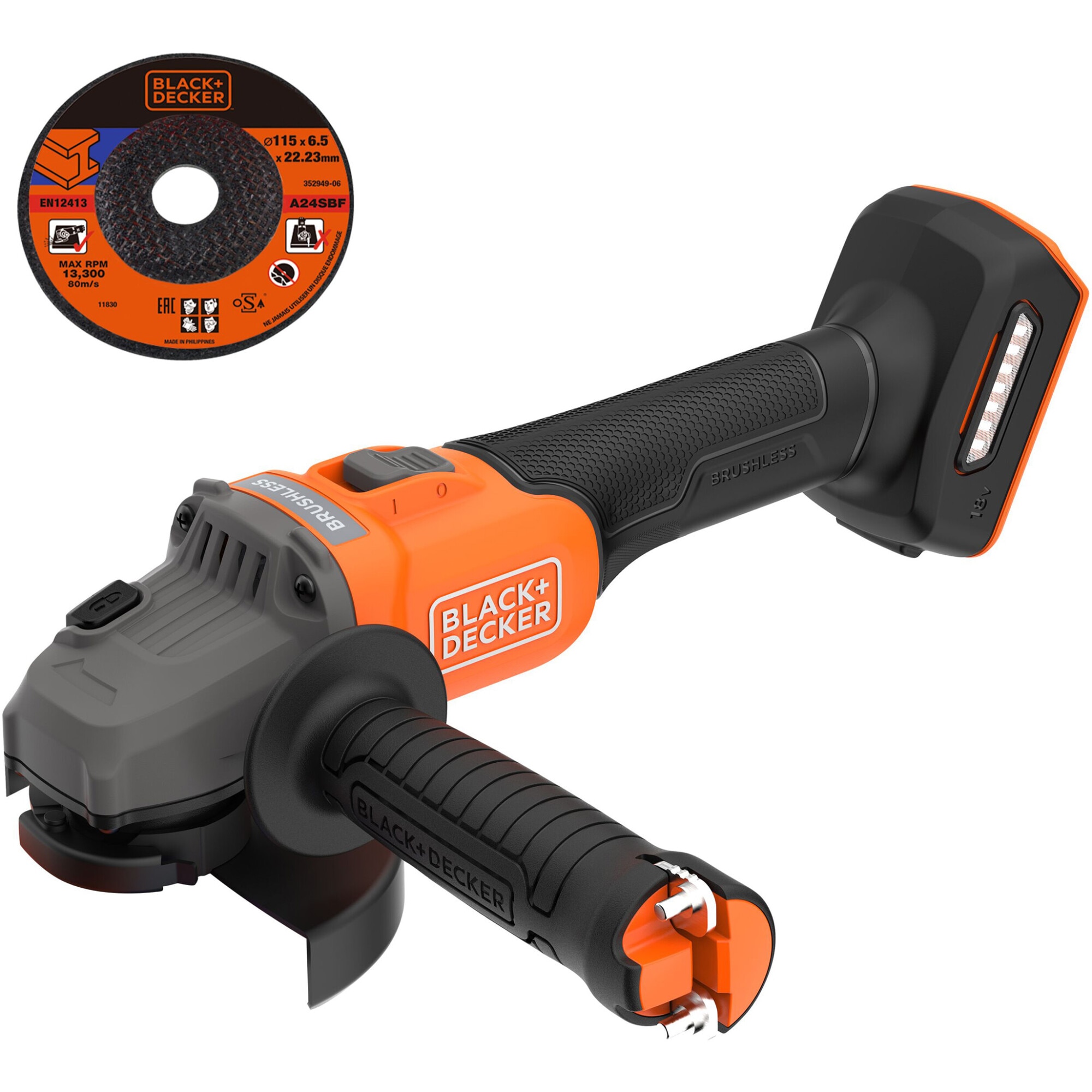 Polizor unghiular (flex) pe acumulator Black & Decker BCG6L8N