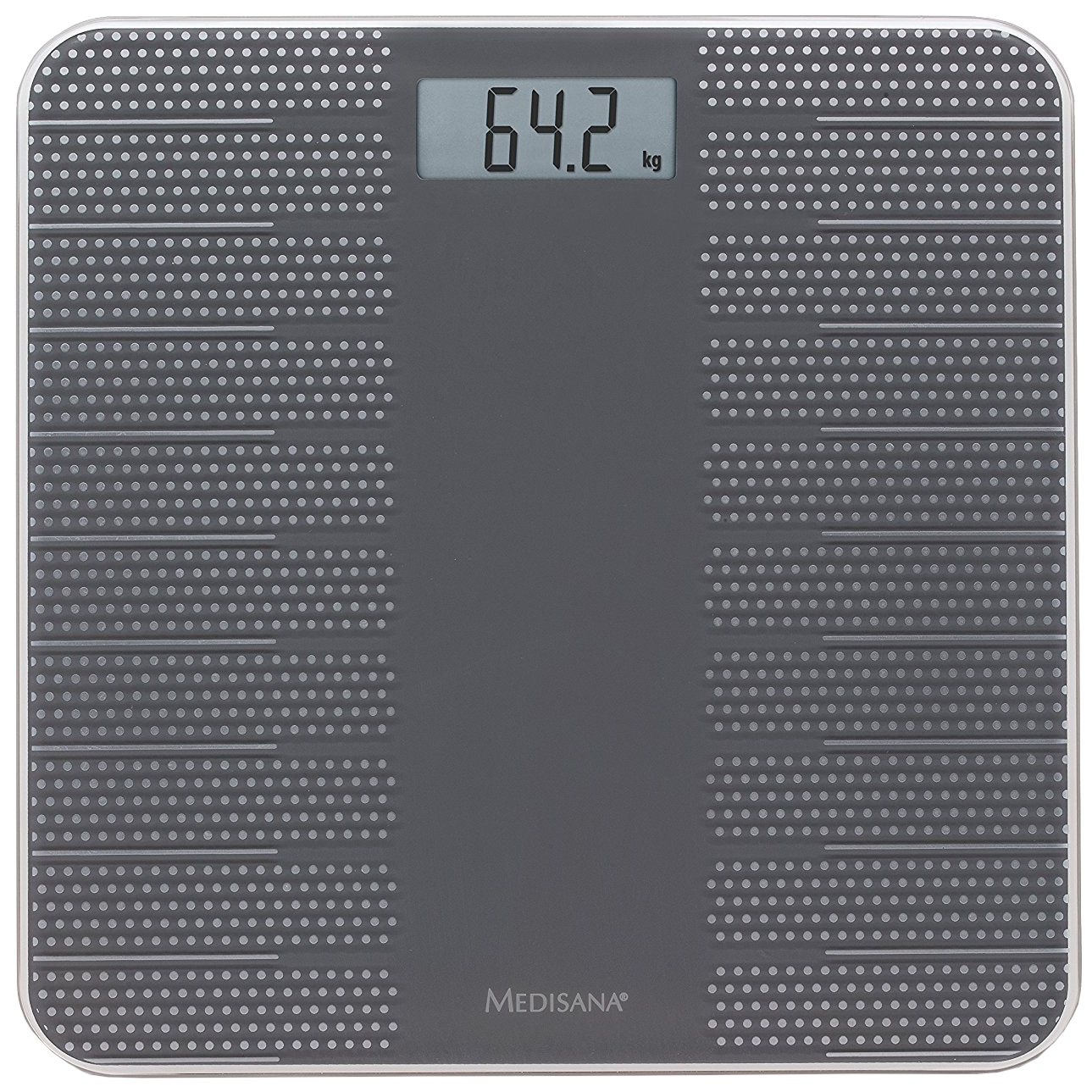 Cantar corporal Medisana PS430 40458, 180 kg, suprafata anti-alunecare, inchidere automata, Negru